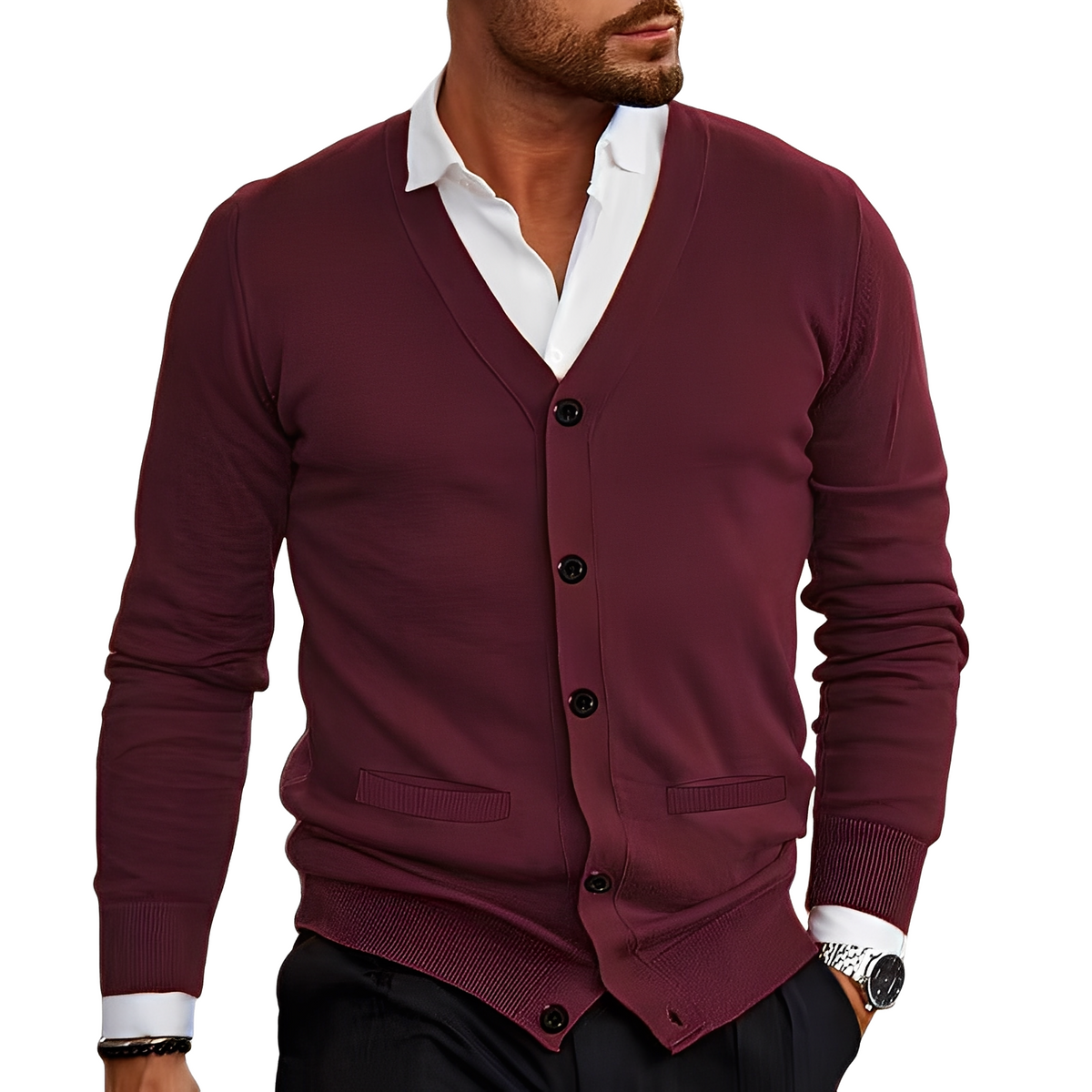 Holden - Veste boutonnée confortable et chaude