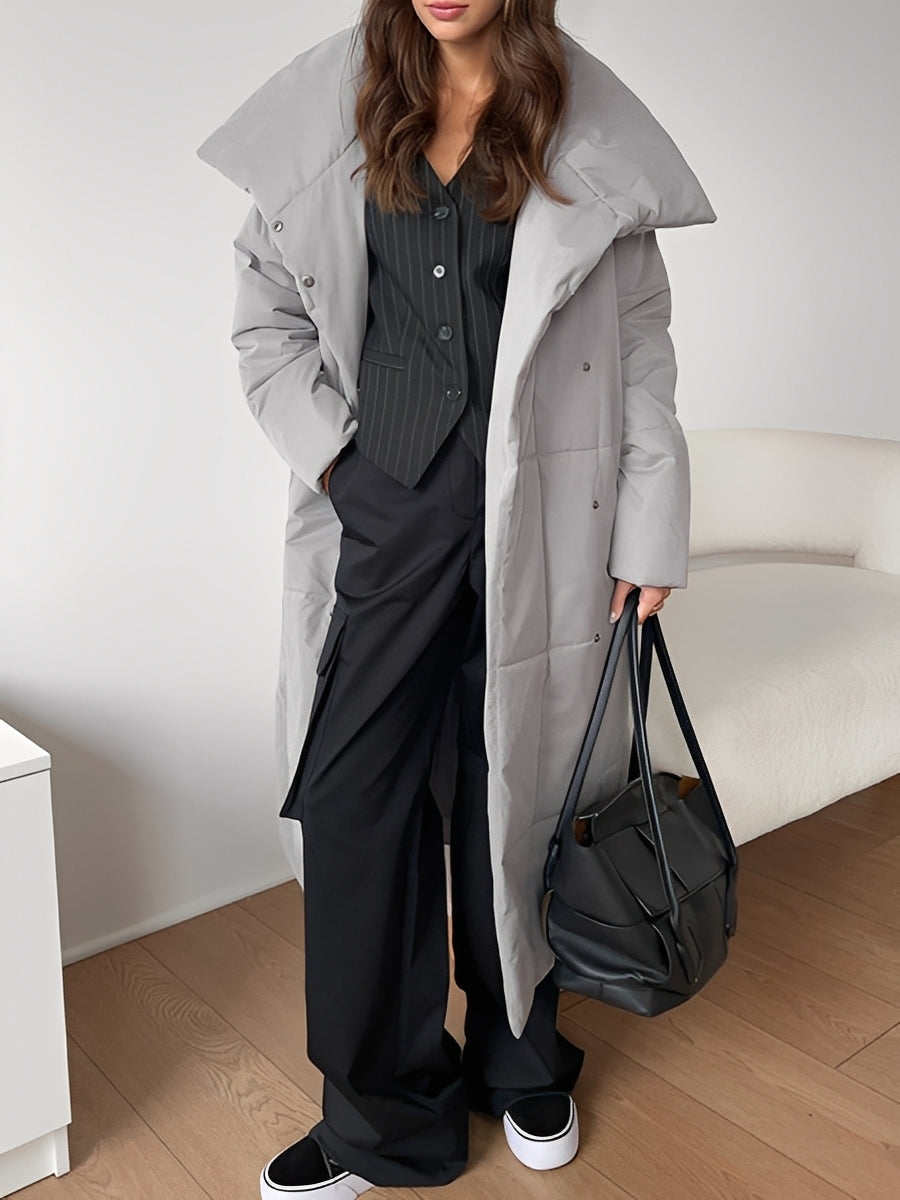 Adaline - Veste longue et chaude matelassée pour femmes