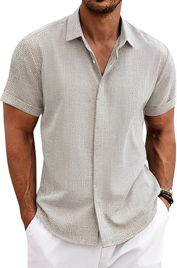 Denzil - Chemise respirante à manches courtes pour hommes