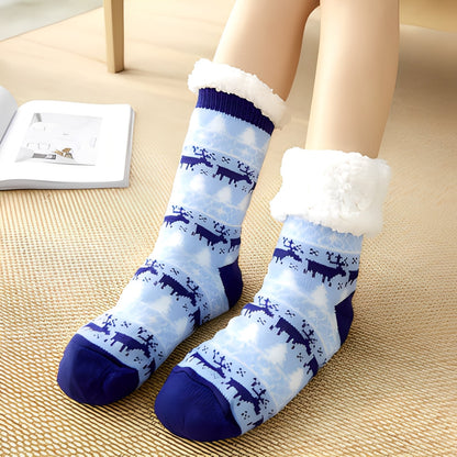 Clarice - Chaussettes de Noël mi-mollet élégantes pour femmes