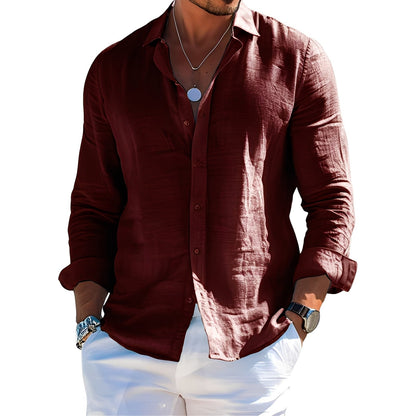 Félicien - Klassische Langarm-Polohemden für Herren