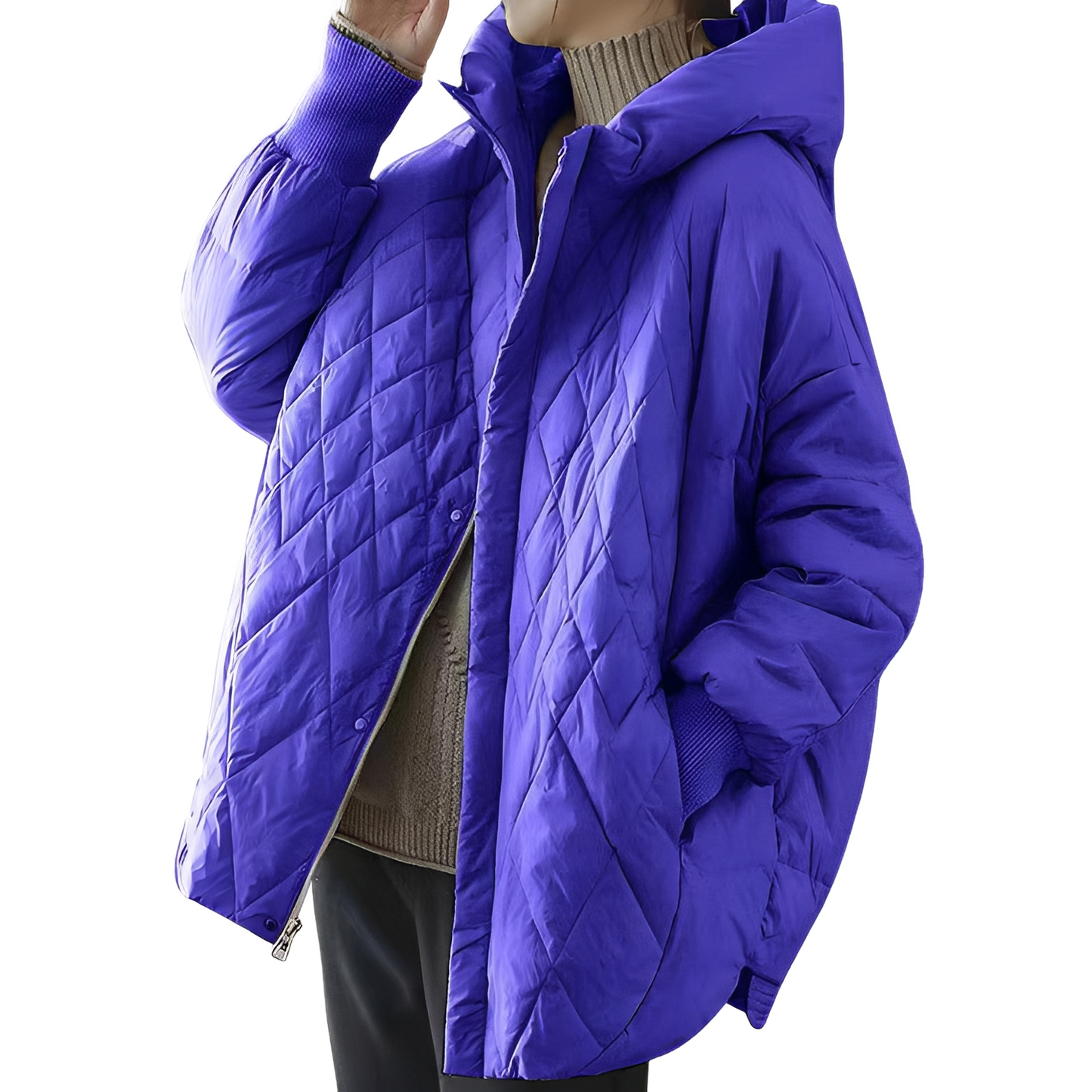 Kimberly - Elegant padded jacket with hood for women