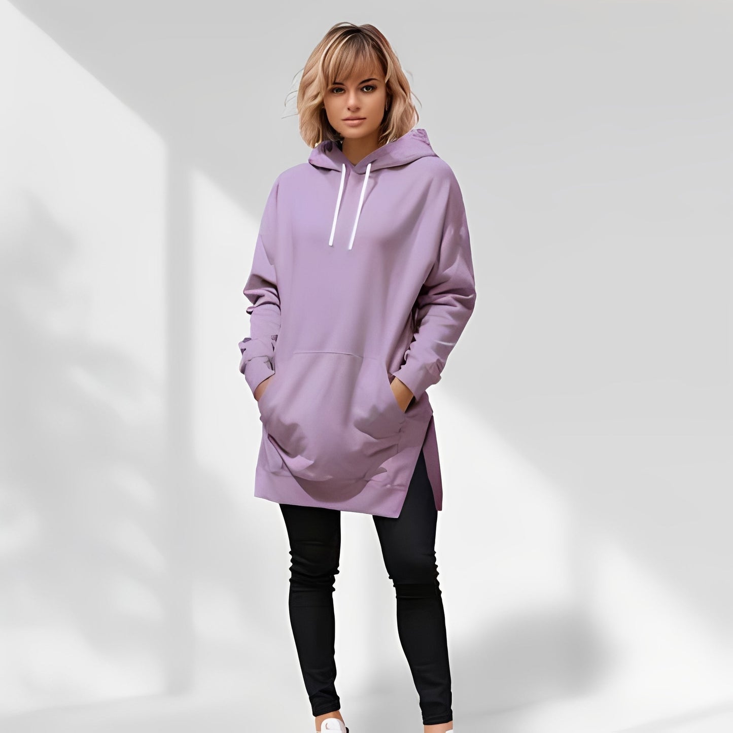 Amarante - Grande veste à capuche pour femme