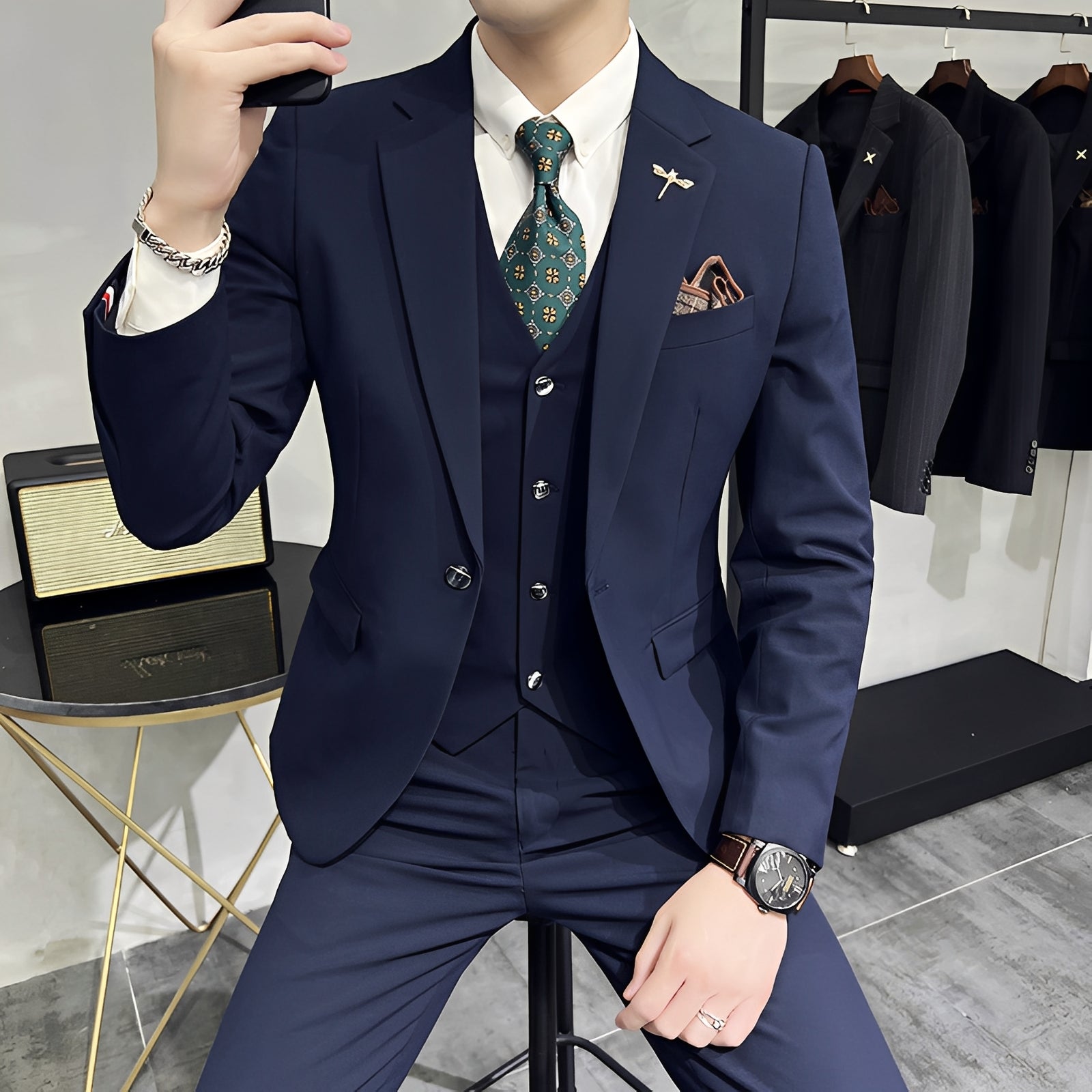 Marc - Ensemble homme trois pièces sophistiqué