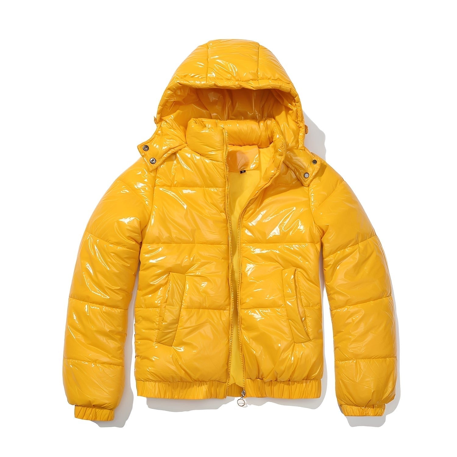 Yazmin - Une veste épaisse et brillante pour femmes avec capuche