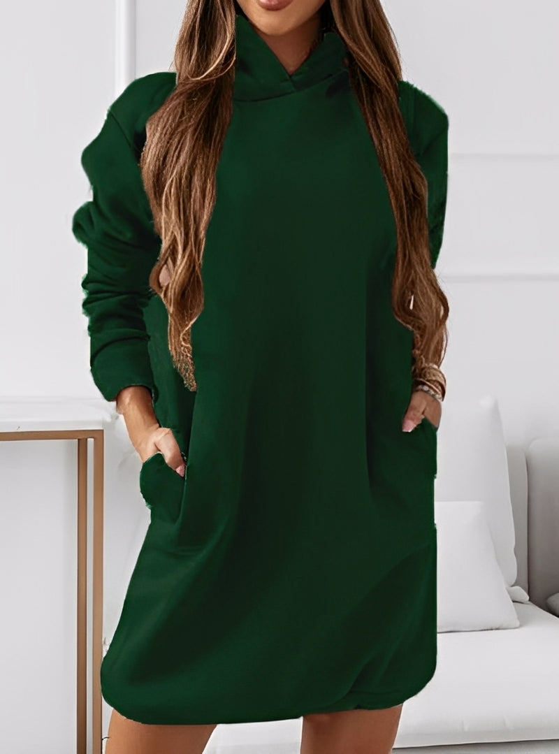 Michaela - Robe courte élégante avec capuche pour femmes