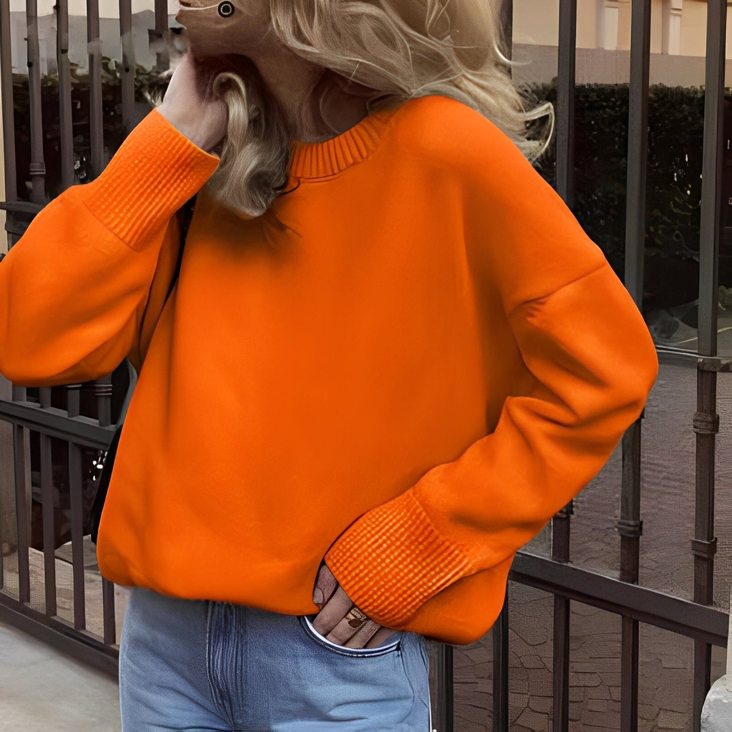 Shanelle - Pull Classique à Col Rond pour Femmes