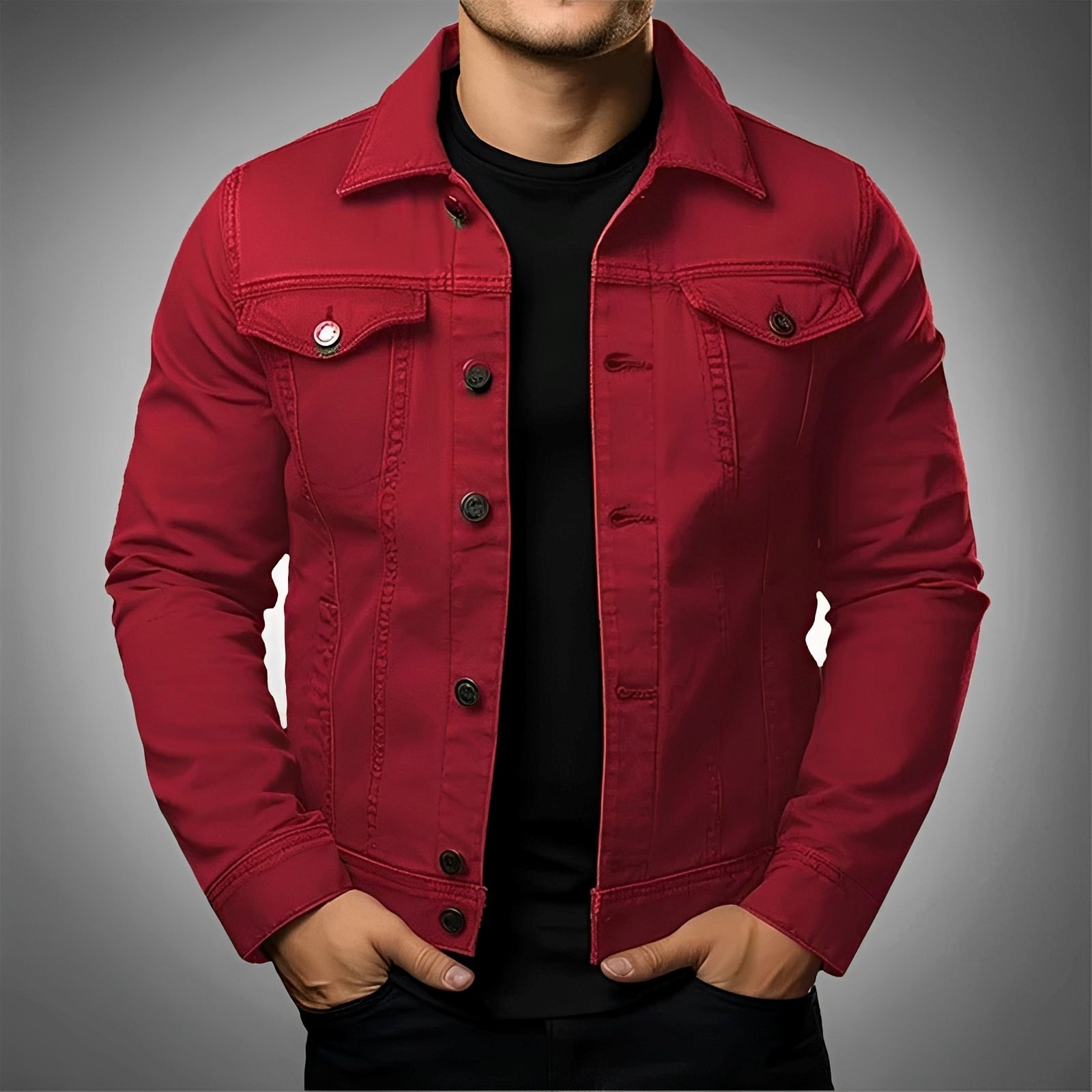 Leroy - Veste en jean stylée pour hommes