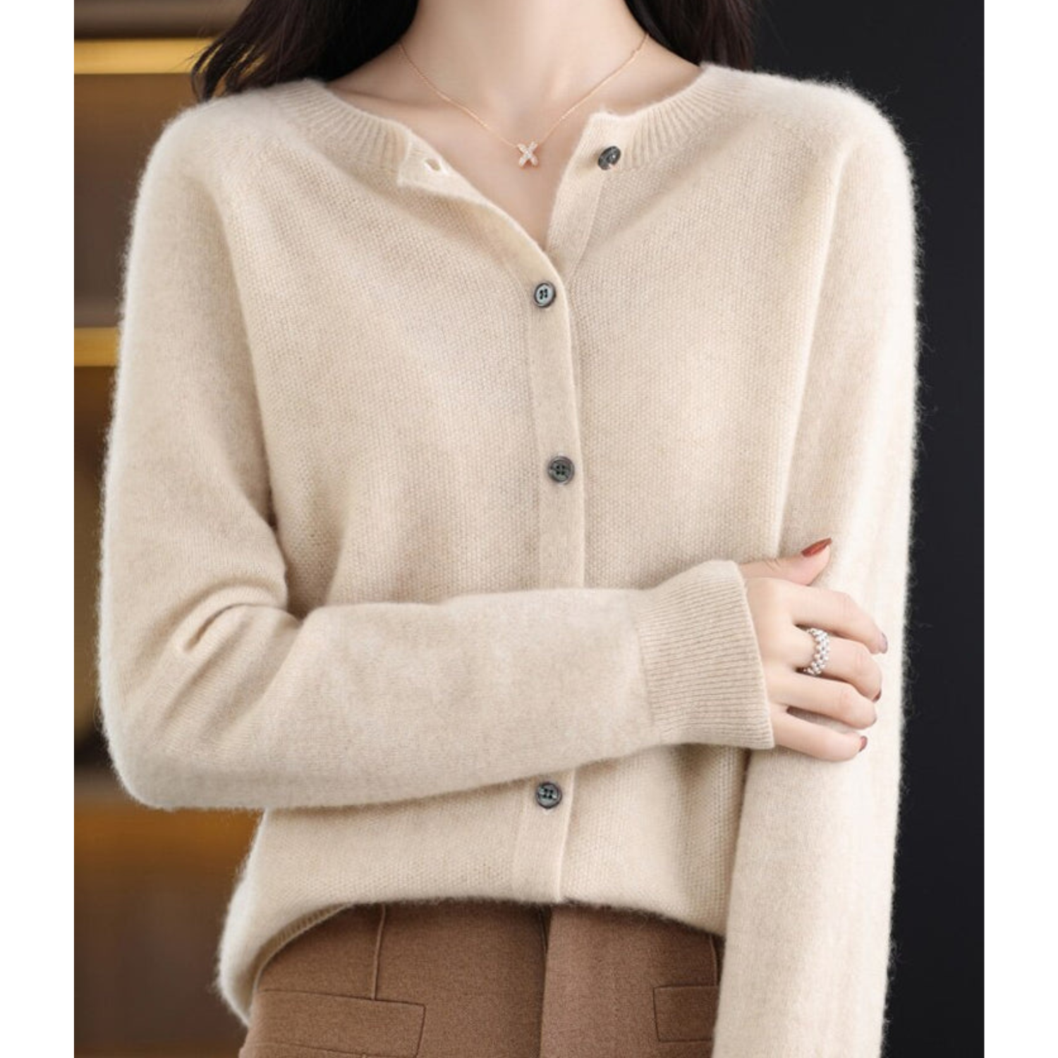 Ina – Pull à col rond pour femmes