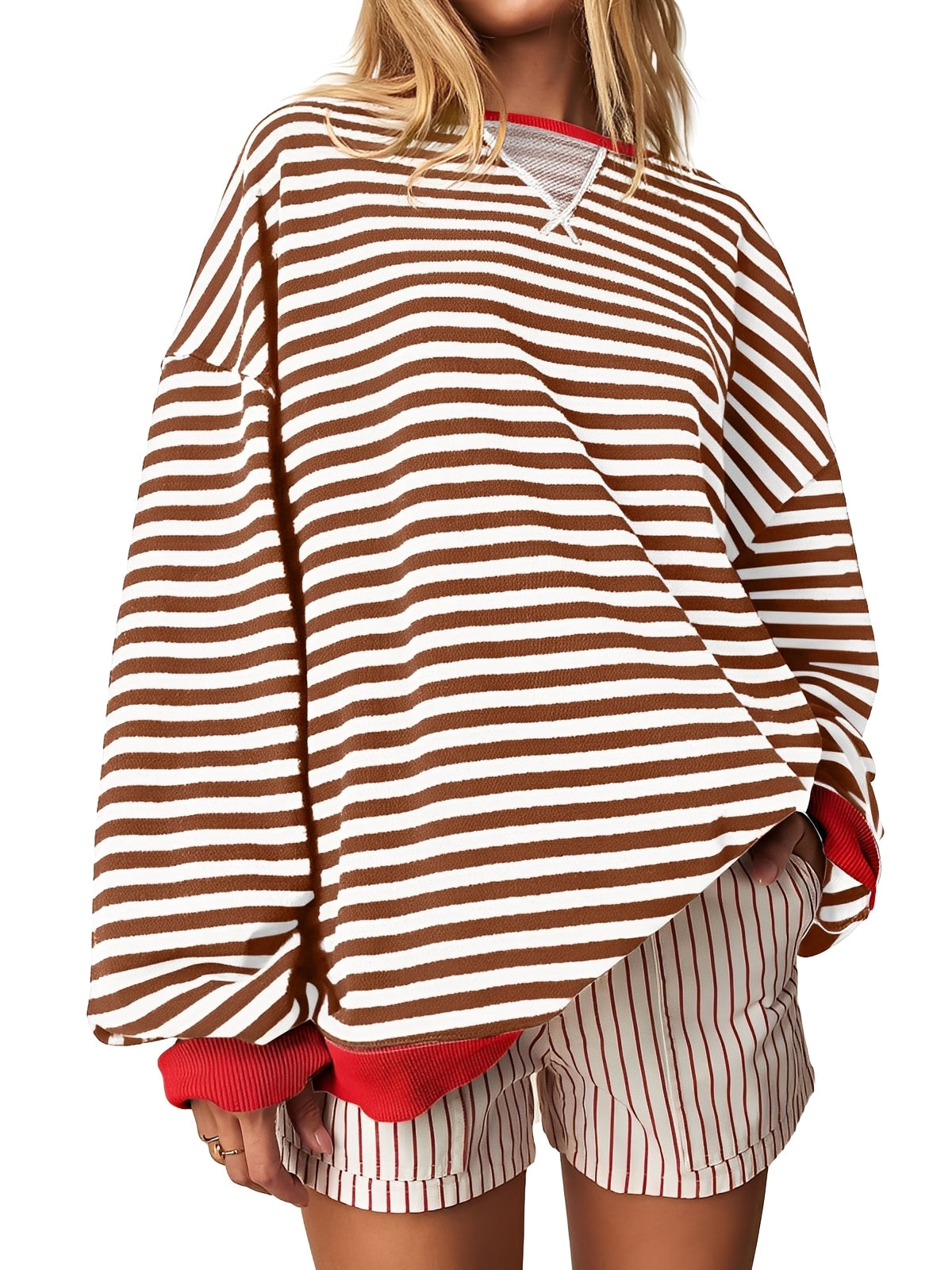 Judith - Elegant striped sweater for women