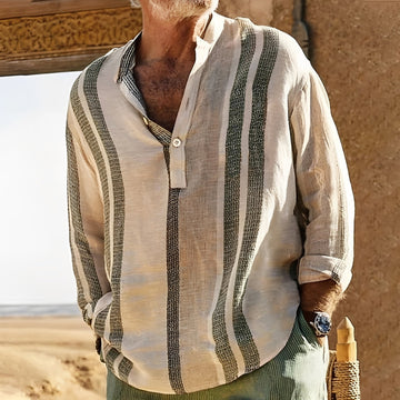 Dale - Chemise rayée ample pour hommes