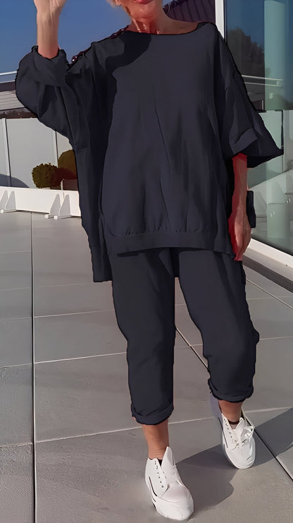 Eleanore - Tenue décontractée avec haut ample et pantalon pour femmes