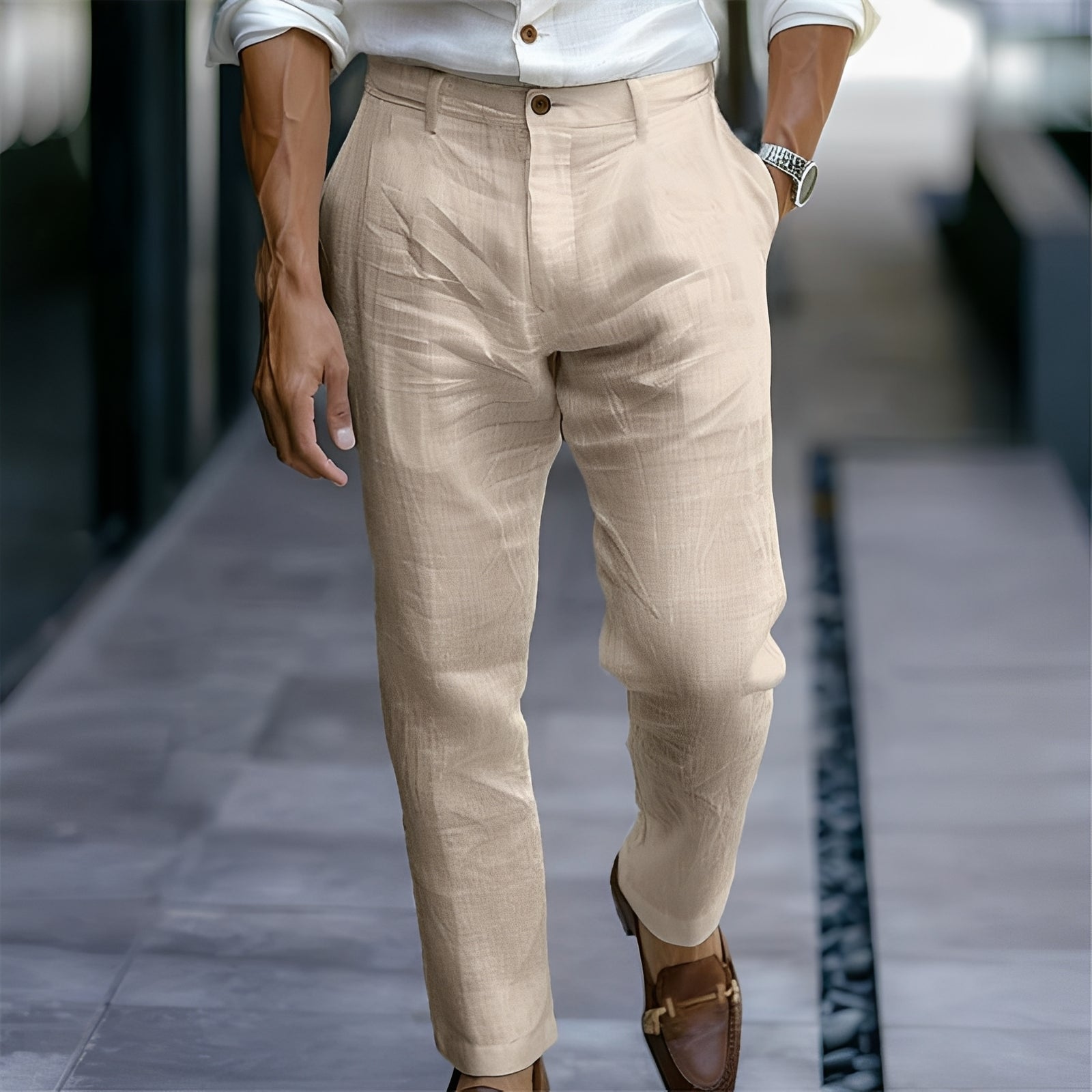 Russell - Pantalon confortable et ample pour hommes