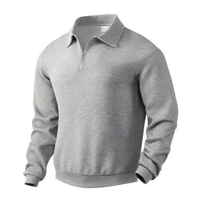 Bertoldo - Men's trendy half-zip sweater