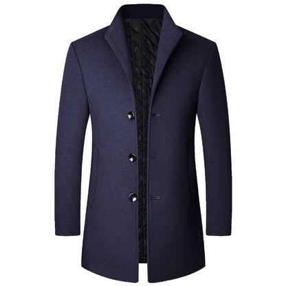 Colson - Long manteau élégant en laine pour hommes