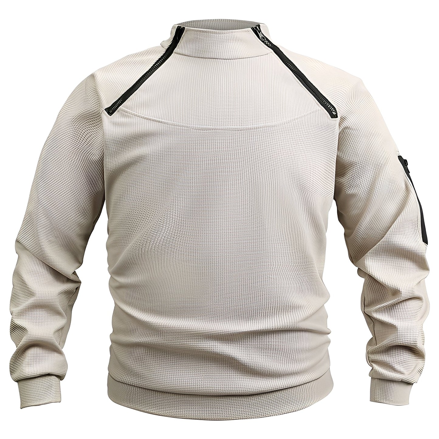 Wilbur - Sweat en polaire sport avec zip pour hommes