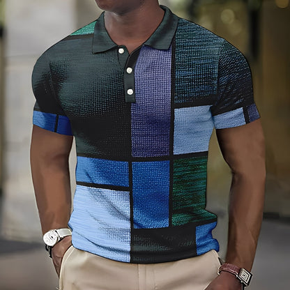 Reginald - Polo homme multicolore chic