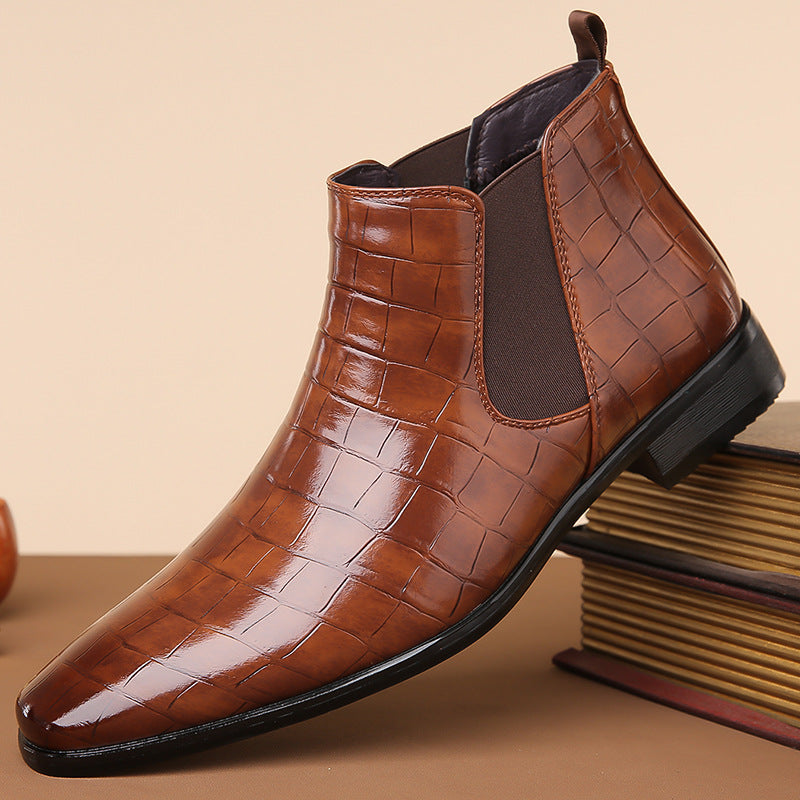 Gladwin - Bottes formelles en cuir brillant pour hommes