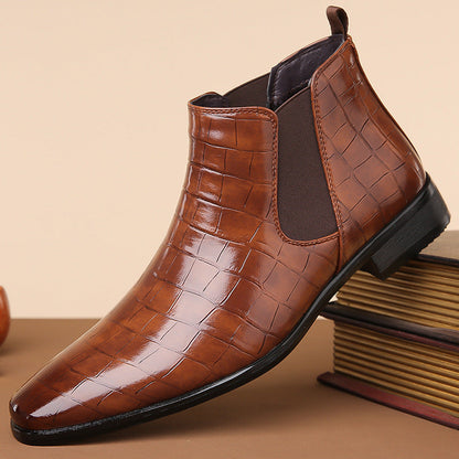 Gladwin - Bottes formelles en cuir brillant pour hommes