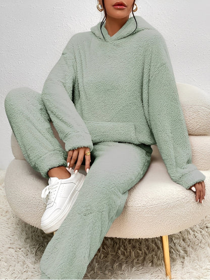 Hailie - Ensemble en polaire simple et confortable avec capuche pour femmes