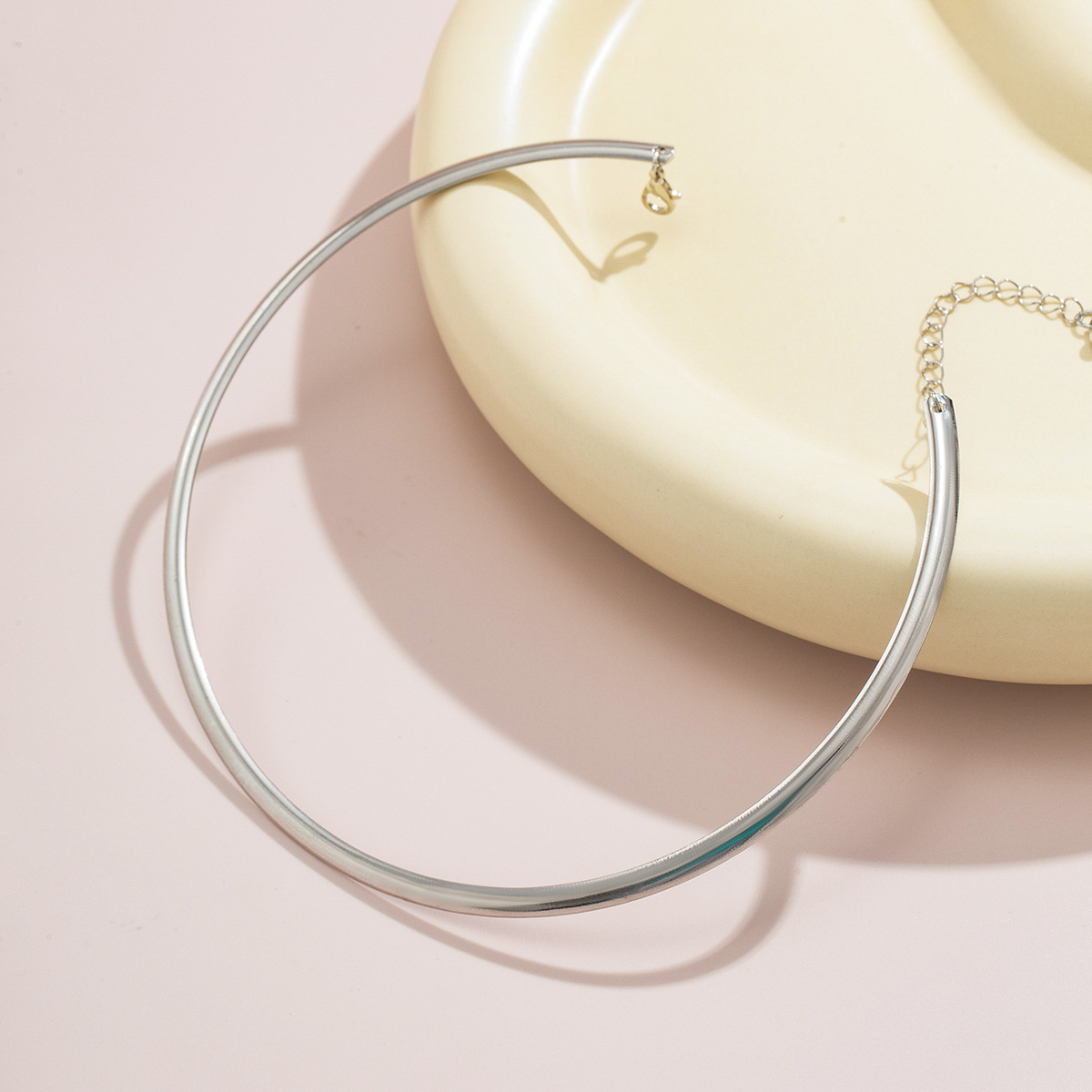 Collier Clavicule Anneau - Choker délicat en forme d'anneau