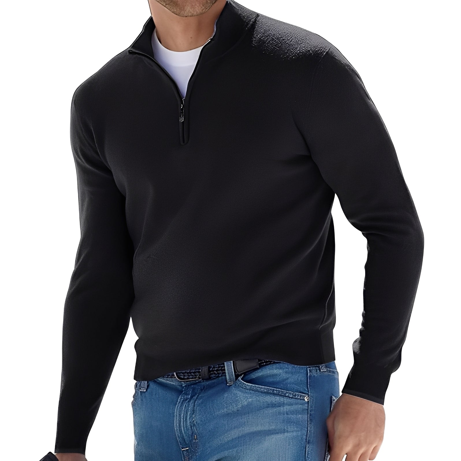 Ralph - Pull confortable pour hommes avec fermeture éclair