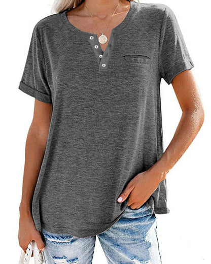 Élodie – Chemise Femme à Manches Courtes