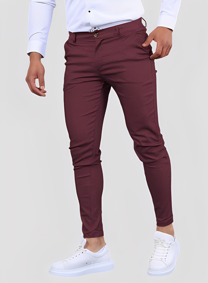 Reynard - Pantalon ajusté formel et souple pour hommes