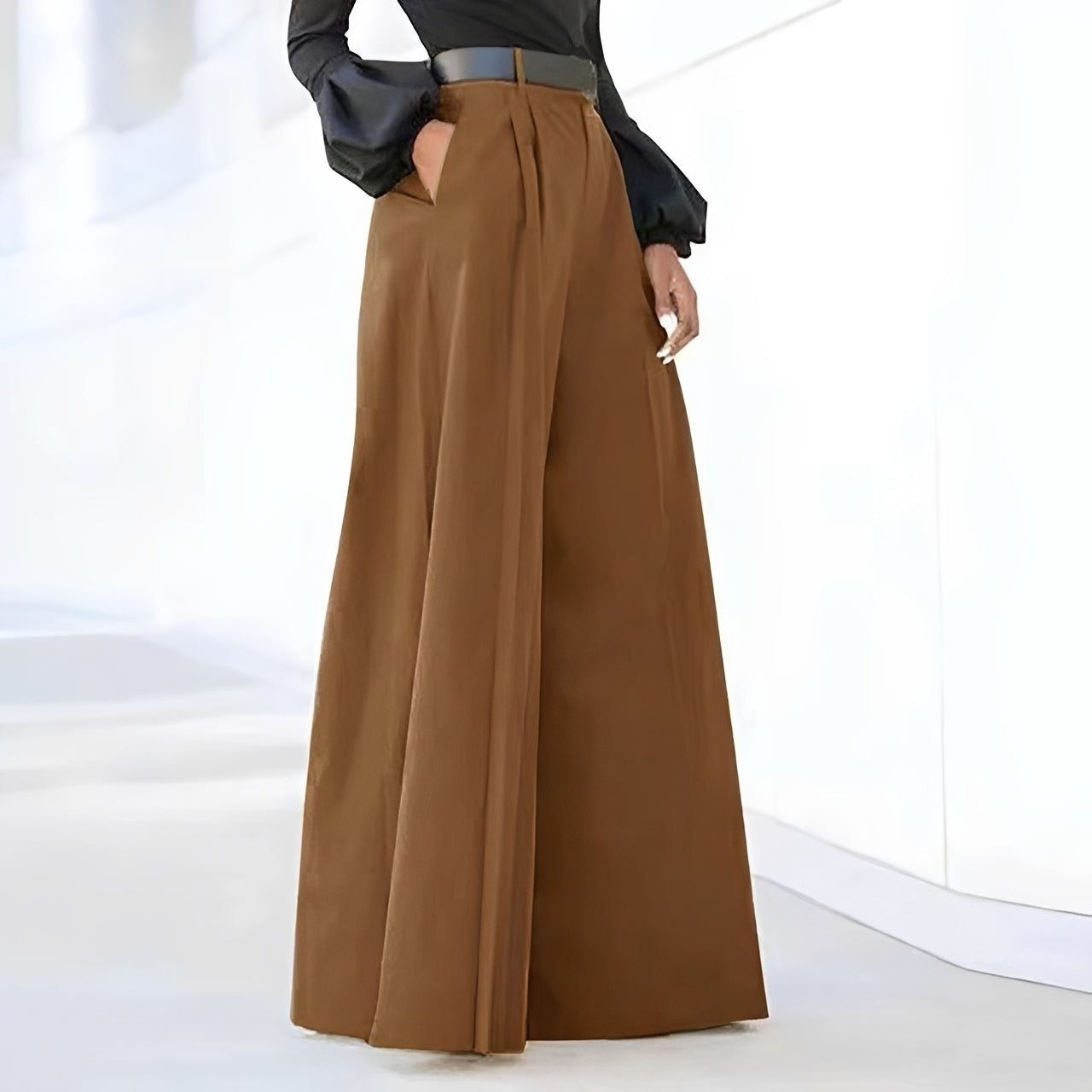 Ashley - Élégant, large pantalon patte d'eph pour femmes