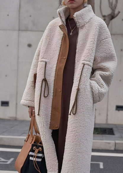 Noelene - Manteau chaud en laine ample pour dames