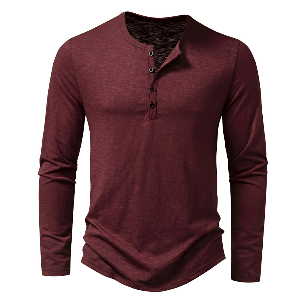 Randall – Chemise casual avec manches longues pour hommes