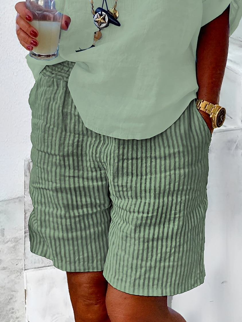 Kallie - Shorts rayés élégants pour femmes