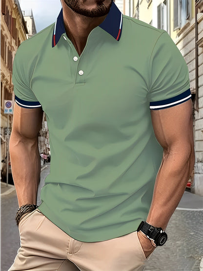 Matthew - Klassisches Poloshirt mit Knöpfen für Herren