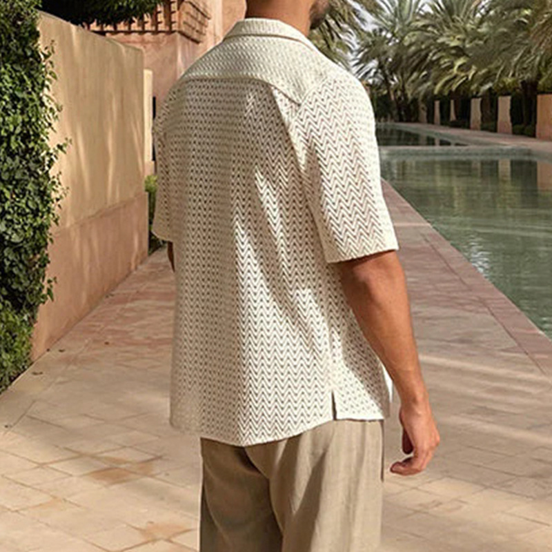 Harold - Chemise en maille décontractée pour homme