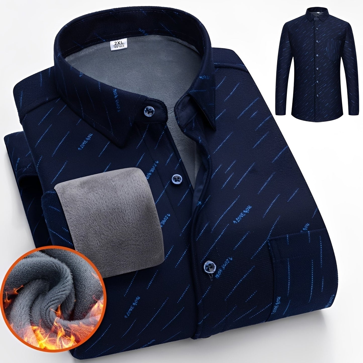 Anton - Chemise à carreaux élégante et chaleureuse avec doublure en polaire pour hommes