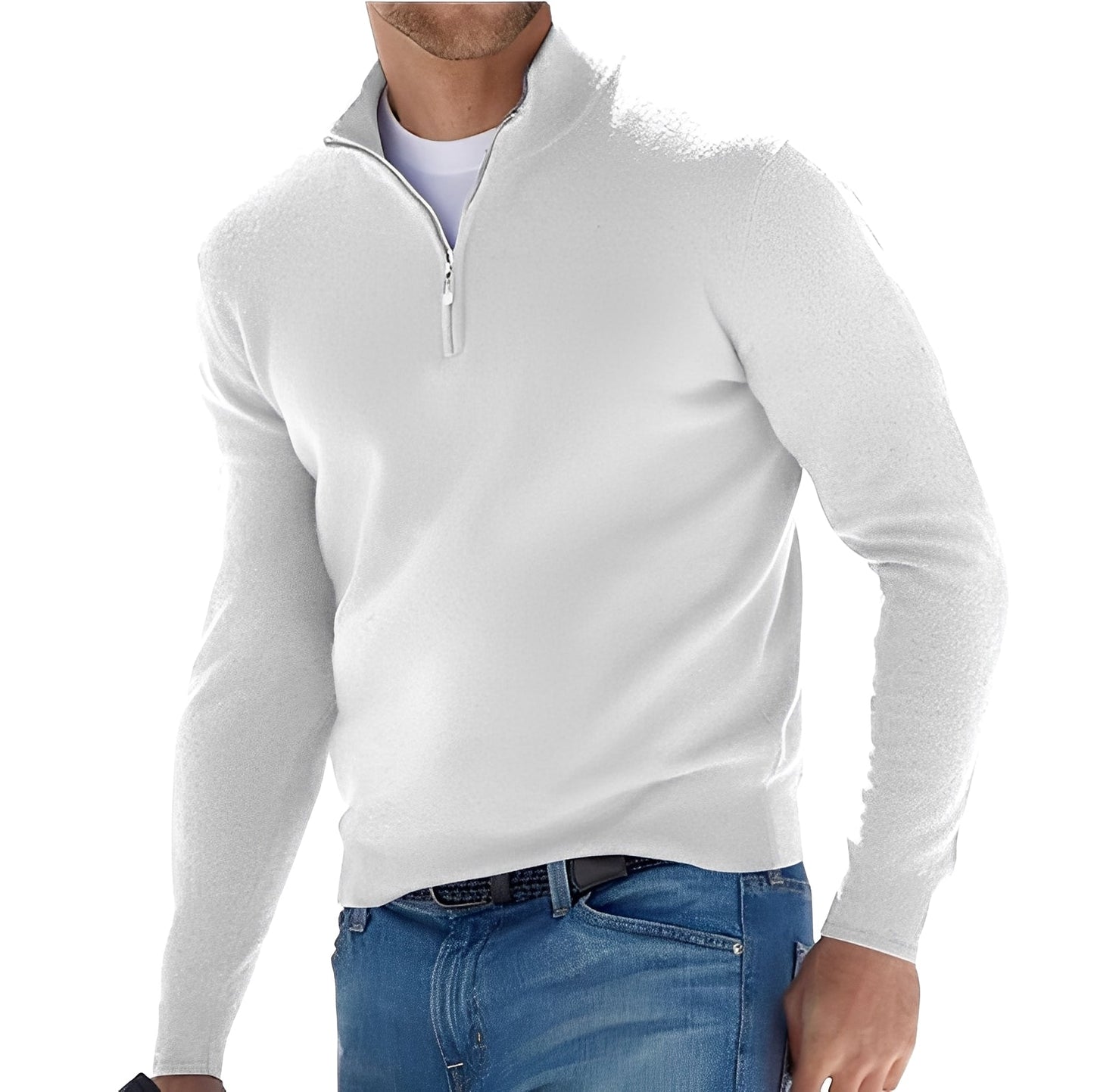 Rufus - Blouson décontracté avec zip et col montant pour hommes