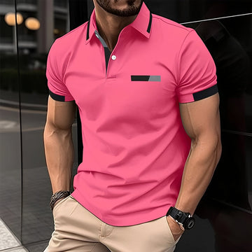 Julian - Polo élégant et sportif avec col à revers pour hommes