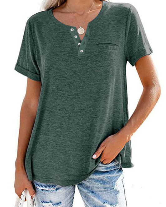 Élodie – Chemise Femme à Manches Courtes
