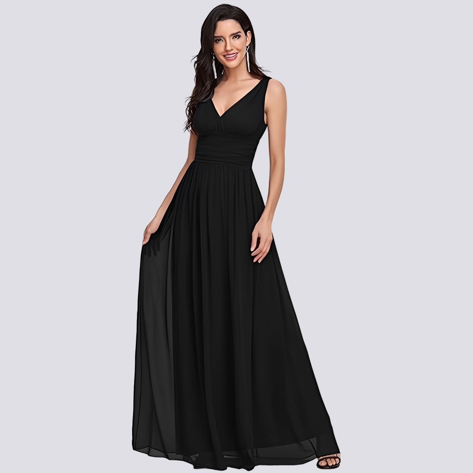 Maddie - Robe de soirée élégante sans manches pour femmes