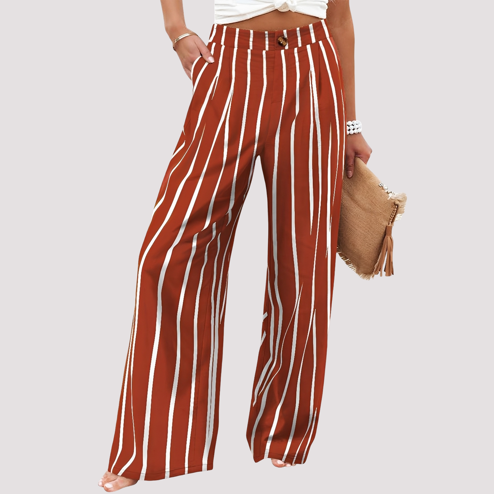 Helen - Pantalon décontracté à jambes larges pour femmes