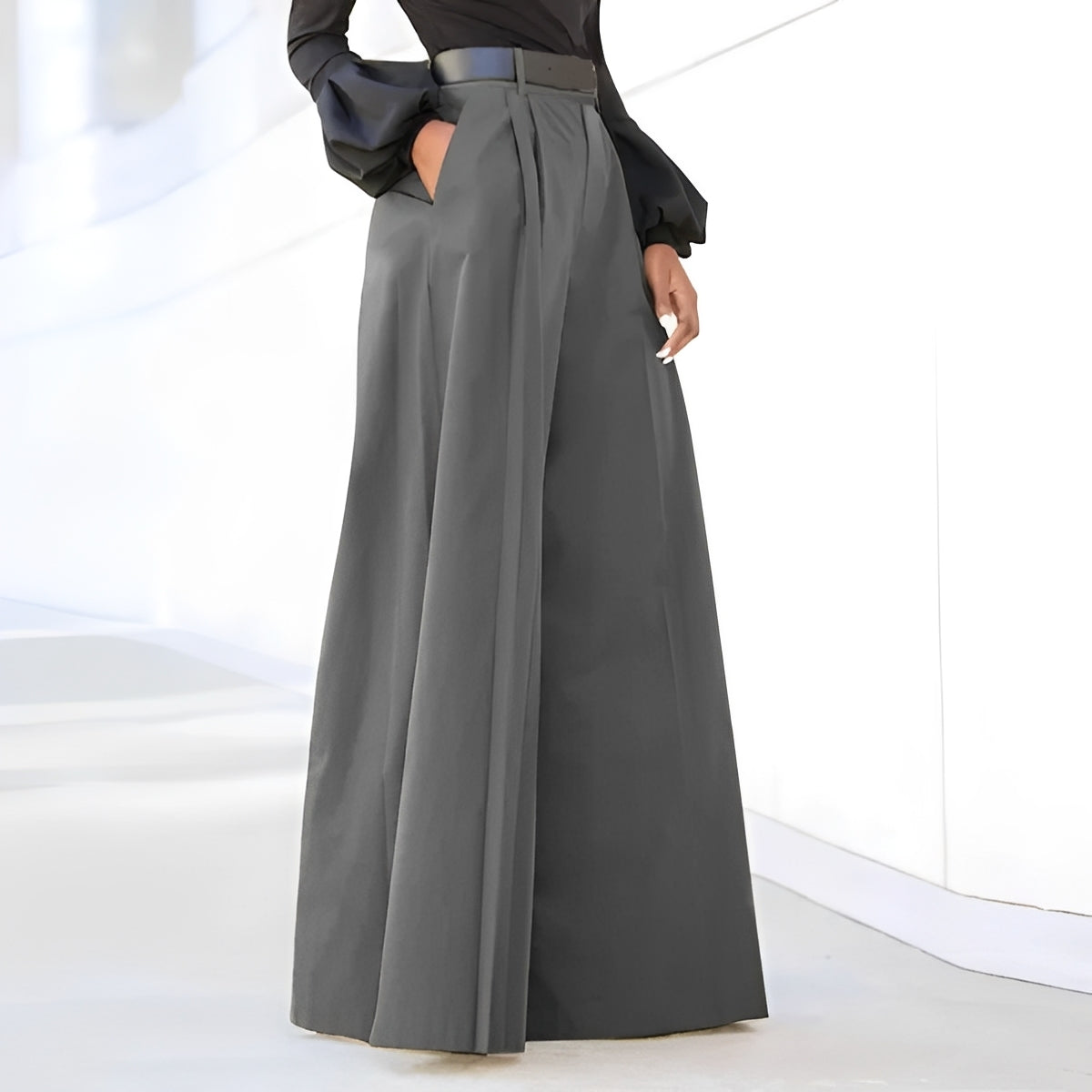 Ashley - Élégant, large pantalon patte d'eph pour femmes