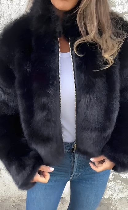 Amanda - Manteau tendance en fausse fourrure pour femmes