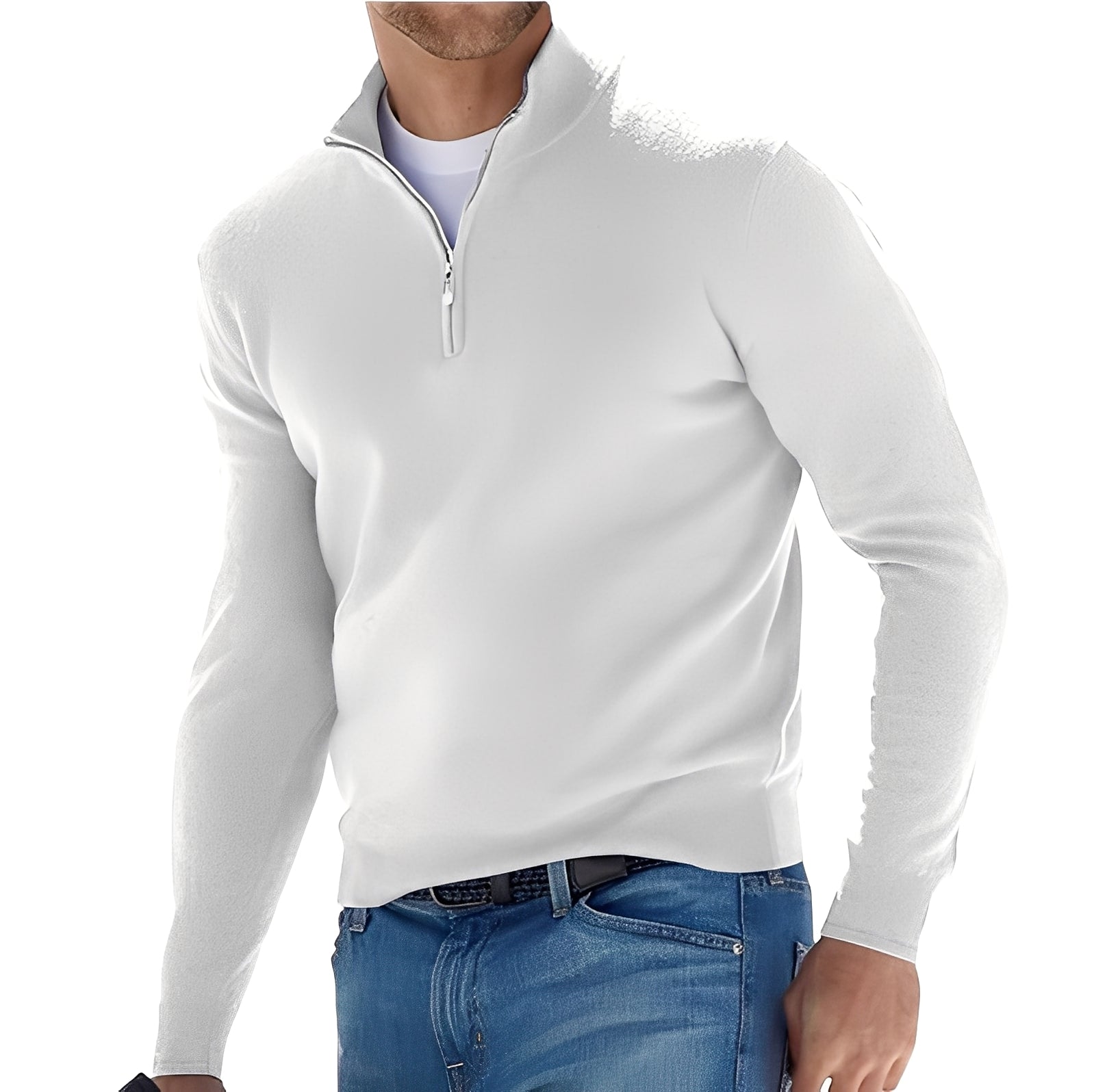 Ralph - Pull confortable pour hommes avec fermeture éclair