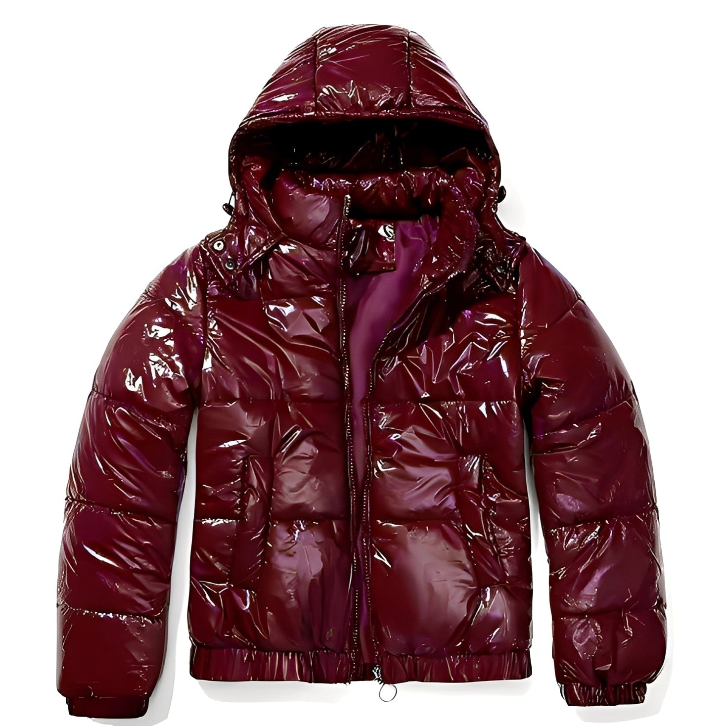 Yazmin - Une veste épaisse et brillante pour femmes avec capuche
