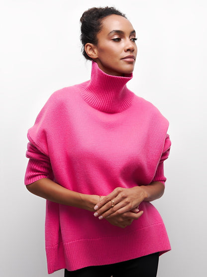 Marva - Warm and stylish sweater for women with turtleneck