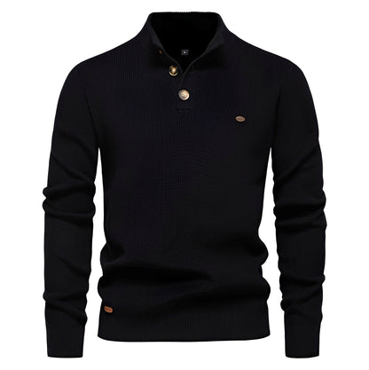 Royston - Pull relax avec zip quart pour hommes