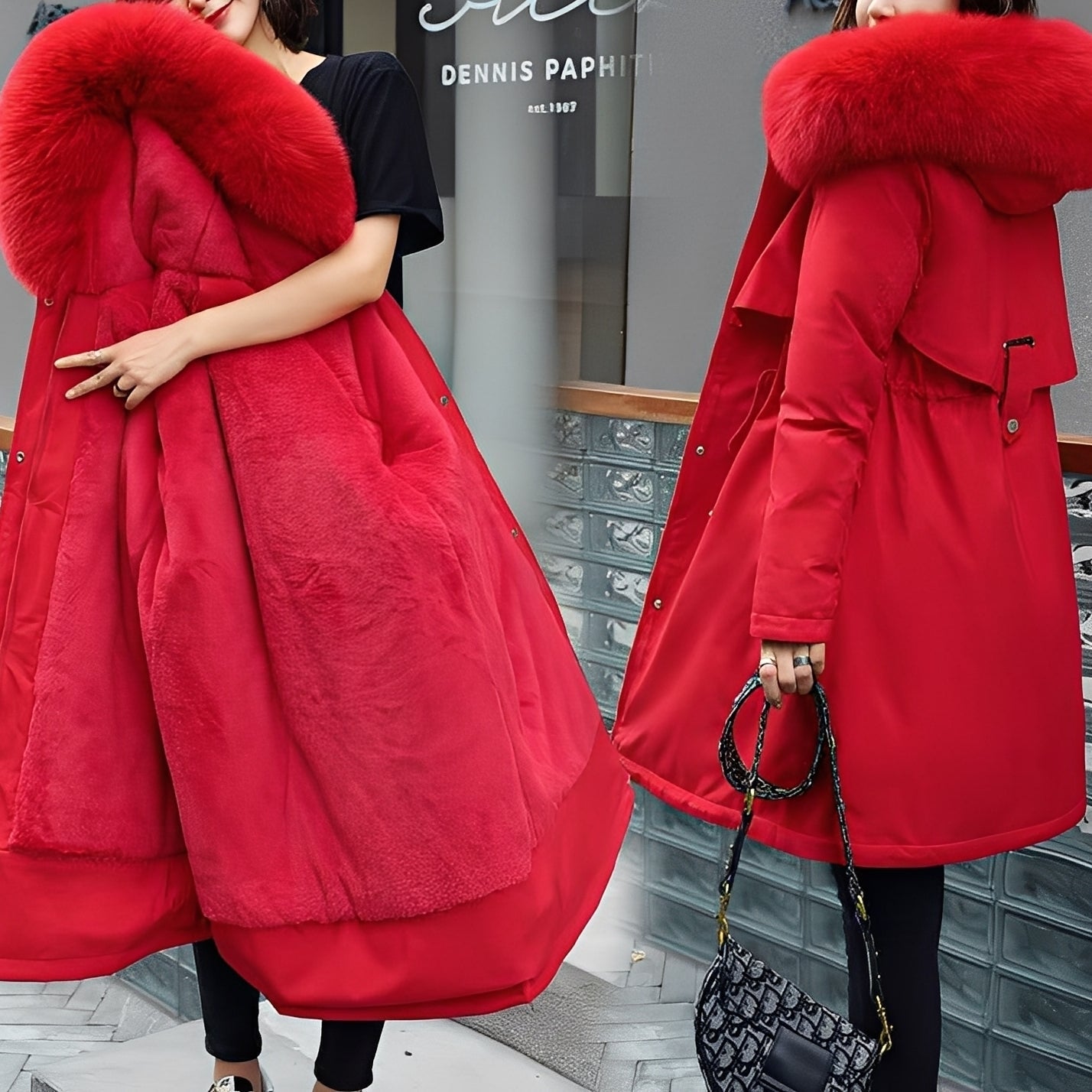 Evette - Manteau chaud et élégant avec capuche pour femmes