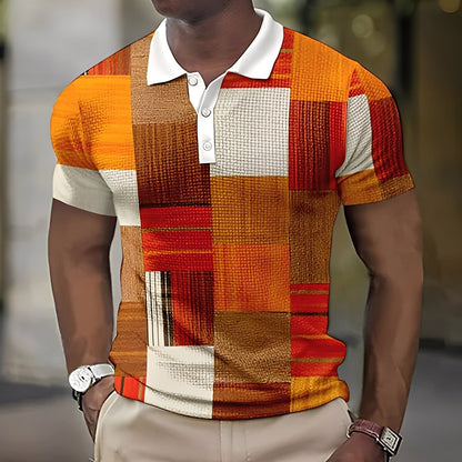 Reginald - Polo homme multicolore chic
