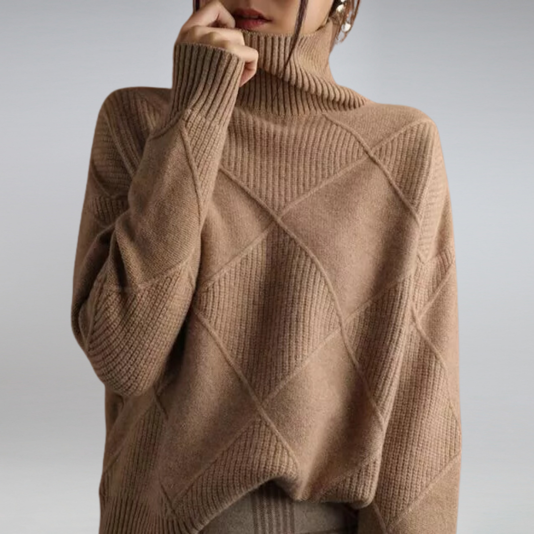 Camille - Pull à col roulé élégant
