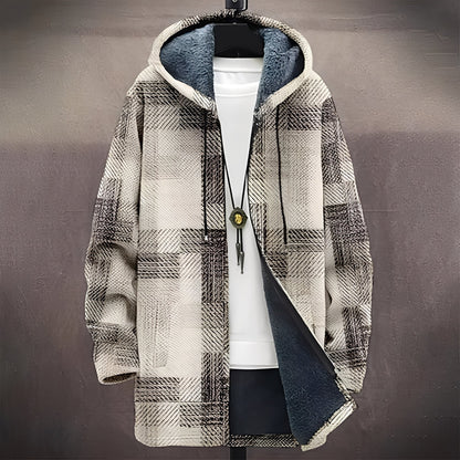 Wiley - Manteau stylé et polyvalent avec motif pour hommes